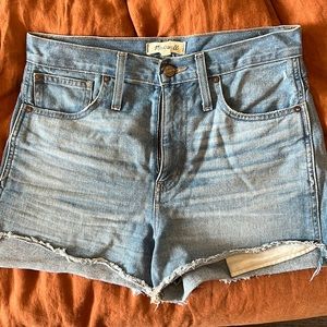 Madewell High Rise Denim Shorts